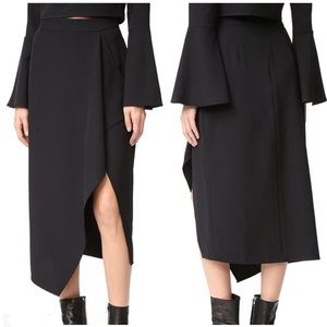 Kendall + Kylie  Asymmetric Midi Skirt